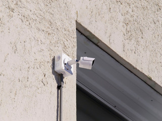 cctv camera on wall
