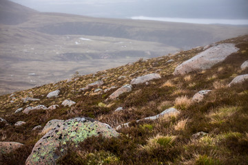 Fototapeta na wymiar Beautiful scenic landscape of Scotland nature.