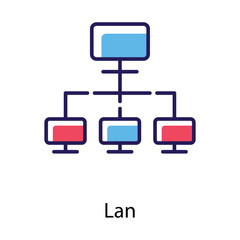  LAN Network Vector 