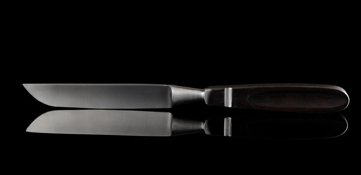 Liston amputation knife isolated on black