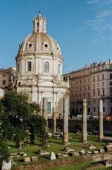 Obraz premium Views of the main streets of Rome, Italy