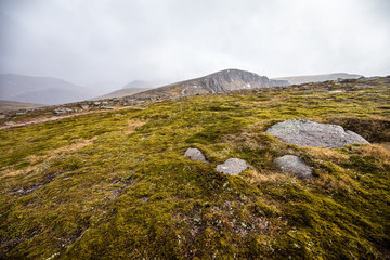 Beautiful scenic landscape of Scotland nature.