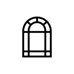 window icon vector trendy flat design