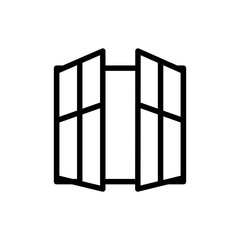 window icon vector trendy flat design