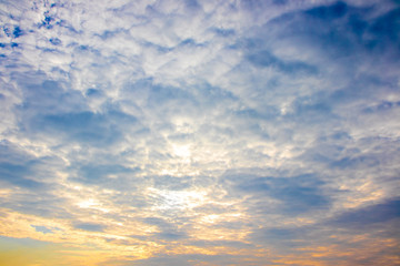 blue sky with clouds