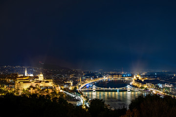 night view of budapest