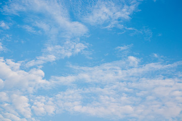 blue sky with white clouds