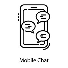  Mobile Chat Vector 