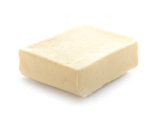 Tasty fresh butter isolated on white