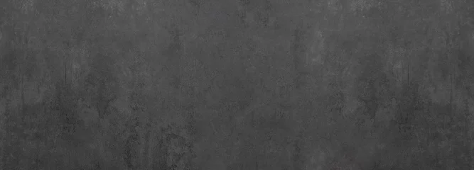 Foto op Canvas black grey anthracite stone concrete texture background panorama banner long © Corri Seizinger