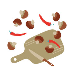 Kitchen utensils and products for offering food, breakfast,