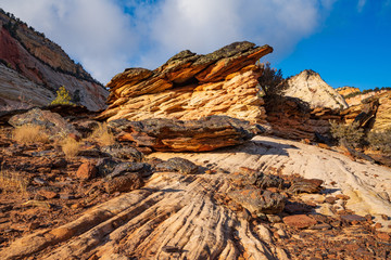 Eroded Sandstone in East Zion