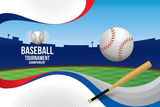 Vector Of Baseball Background.