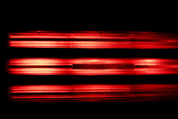 Faros traseros de un coche clásico