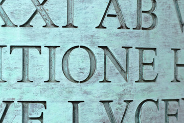 Fragmento en latín sobre textura