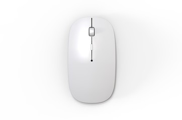 Blank promotional computer mouse for promotional branding. 3d render illustration.