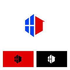 window and home logo design