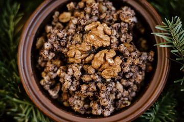 Kutia porridge Traditional Slavic holiday Christmas dish