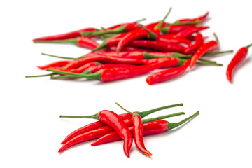 Red Chili pepper isolated on a white background