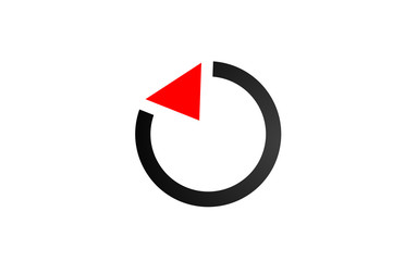 triangle black and white letter O alphabet logo design icon for company or business
