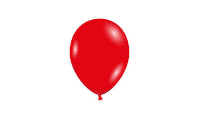 Roter Ballon isoliert