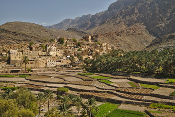 Fototapeta na wymiar Scenic village Bilad Sayt in sultanate Oman