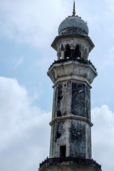 Fototapeta na wymiar Aurangabad, India - October 29 2019: The Bibi Ka Maqbara at Aurangabad India. It was commissioned in 1660 by the Mughal emperor Aurangzeb in the memory of his first and chief wife Dilras Banu Begum.