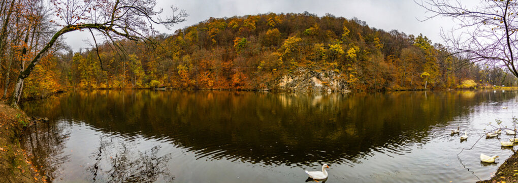 Big Panorama of Parz Lake, Dilijan, Armenia