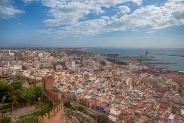 Vista de la ciudad de Almería, Andalucía