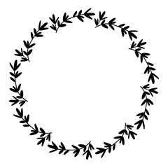 Obraz premium Blätterkranz Vektor