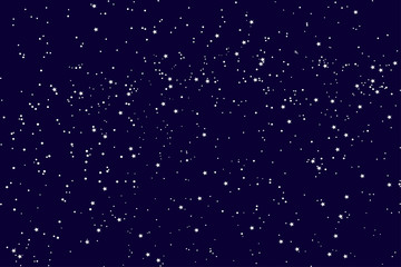 Beautiful Starry sky, abstract background. Stars and constellations