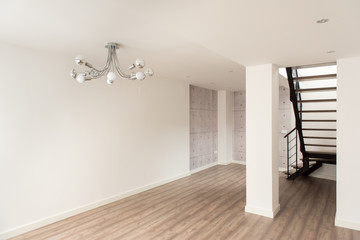 Modern indoor empty minimalist flat