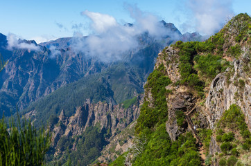 From mountain Pico Arieiro to Pico Ruivo