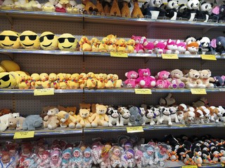 Mumbai, Maharastra/India- October 25 2019: Toys for sale in the supermarket. Kid's section in a shopping mall.