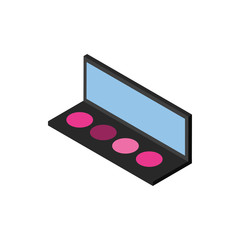 shadow colors makeup product isolated icon