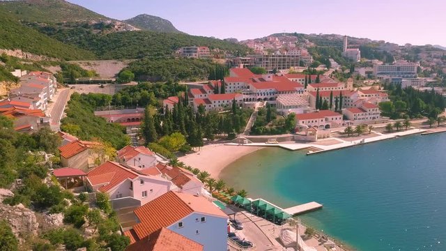 Neum, the only coastal city of Bosnia and Herzegovina. Balkans, Dalmatia.