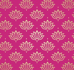 water lilies, wedding card design, royal India	