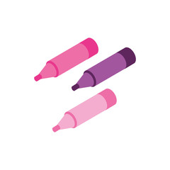 markers makeup product isolated icon