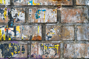 urban brick wall detail