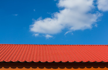 Beautiful red roof tiles