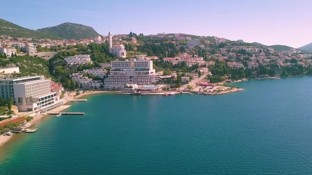 Neum, the only coastal city of Bosnia and Herzegovina. Balkans, Dalmatia.