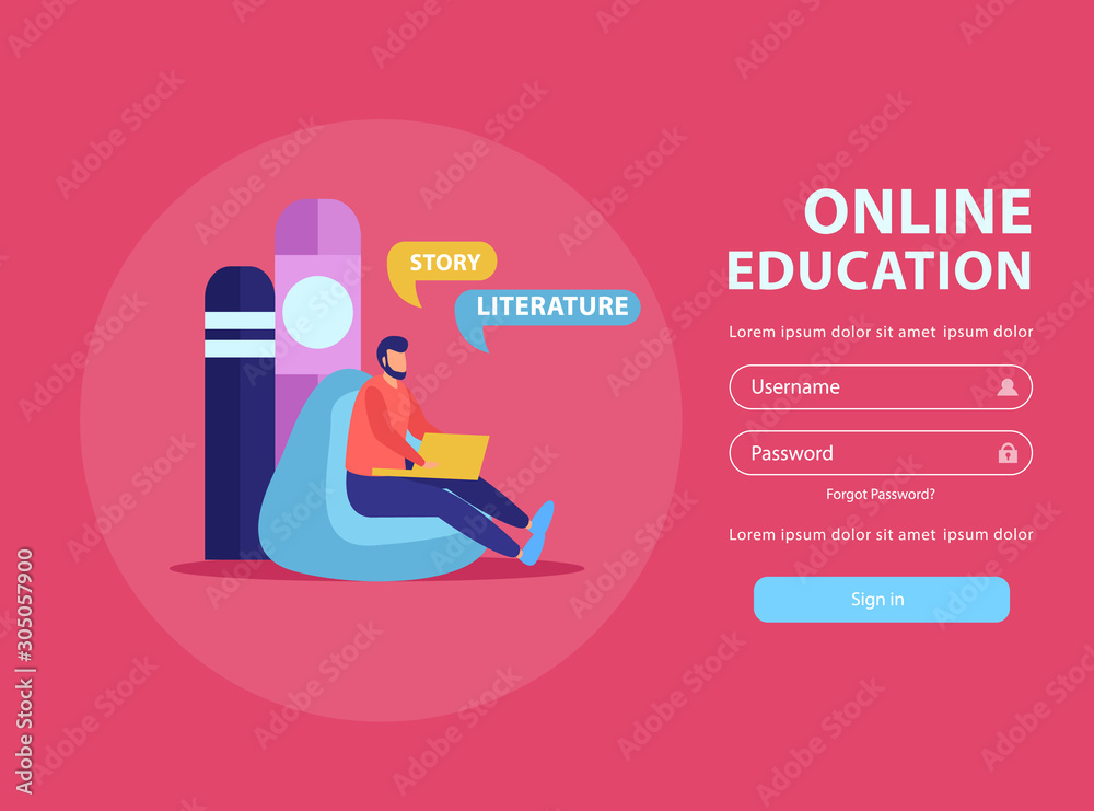 Canvas Prints remote education login page