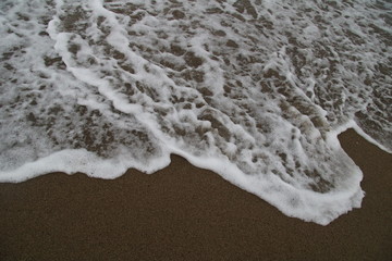 waves on the beach