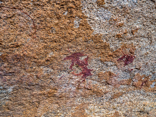 Rock art - Spitzkoppe mountain - Damaraland - Namibia.