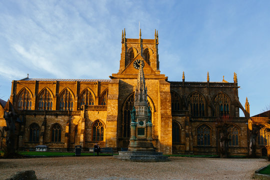 Sherborne Abbey in Autumn