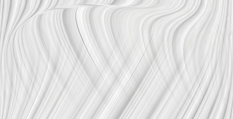 Obraz premium Abstract grey white waves and lines pattern. Futuristic template background. 