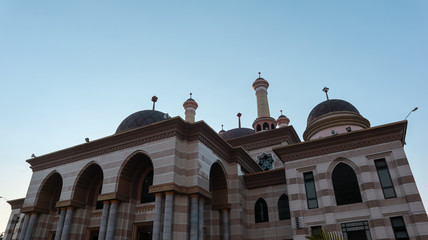 Mosque with beautiful sky shades