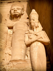 Ramses II and Nefertari, Abu-Simbel