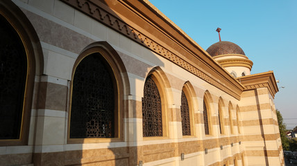 Obraz premium Mosque with beautiful sky shades