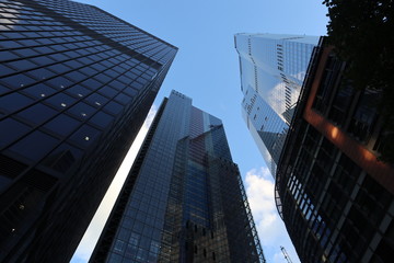 Fototapeta na wymiar skyscrapers in London